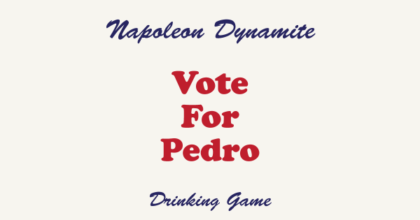 Napoleon dynamite Drinking game minimalist poster cinesmashed